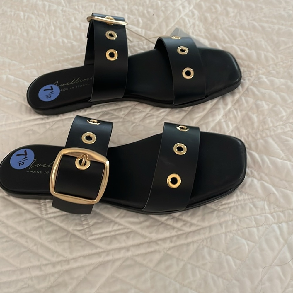 Italian leather sandals. Never worn - Picture 5 of 7